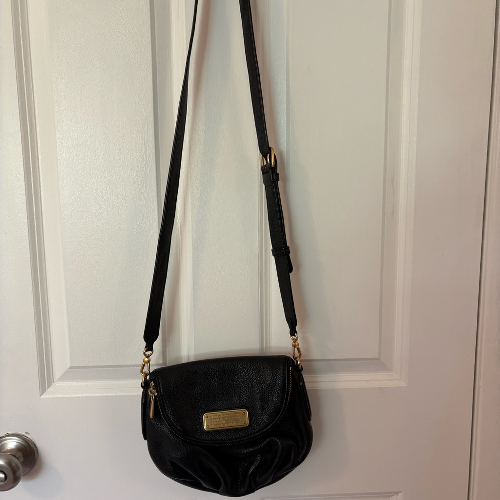Marc Jacobs Black Leather Crossbody Bag
